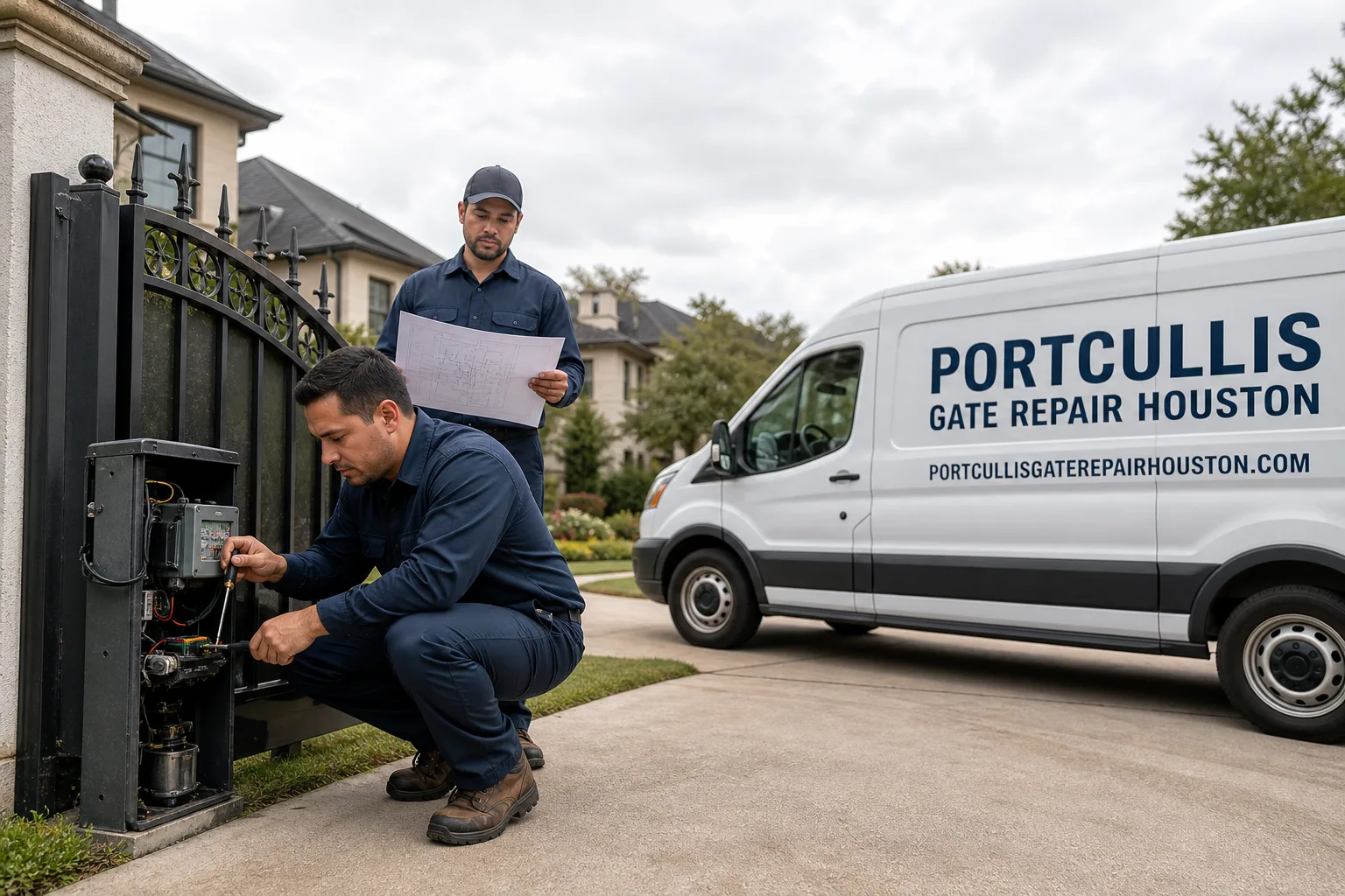Gate Installation in Houston, TX | Portcullis Gate Repair Houston